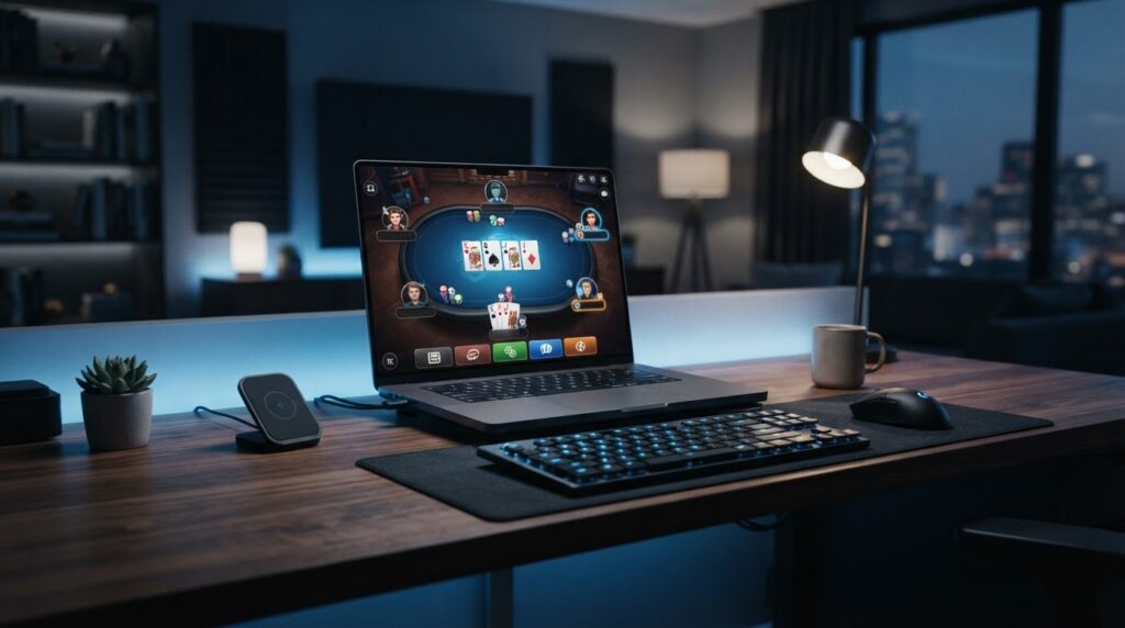Cẩm Nang Đánh Giá Casino Trực Tuyến Việt Nam Mới Nhất Giao diện nền tảng giải trí trực tuyến hiện đại trên máy tính
