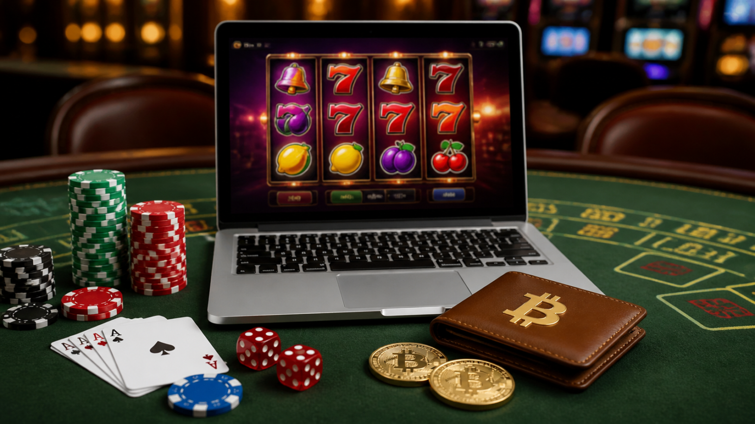 Best Crypto Casino: What Players Should Look For Crypto casino gaming setup with slot games and digital wallet
