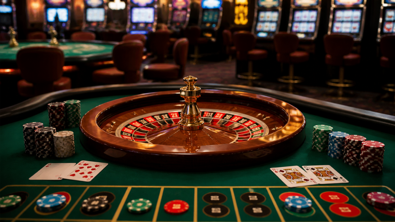 Best Betting Sites Kuwait: Key Factors for Evaluating Platform Transparency Tavolo da casinò con roulette e carte da gioco