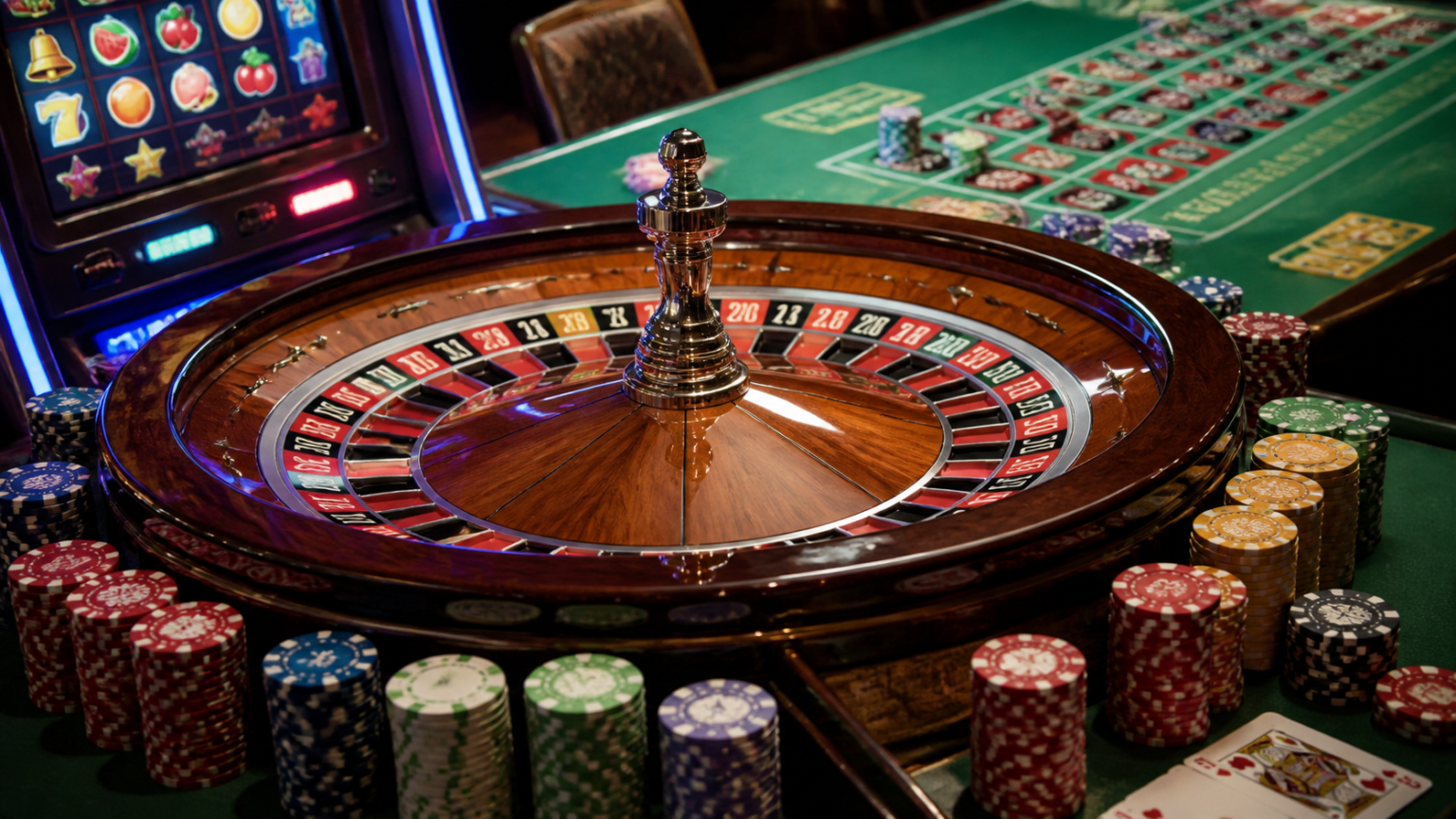 Singapore online casino: What Players Should Know Before Playing Casino table with roulette, cards, and slot machine elements
